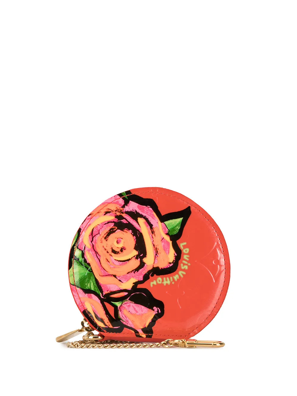 Louis Vuitton Pre-Owned 2009 rose motif coin purse - Red | Farfetch Global