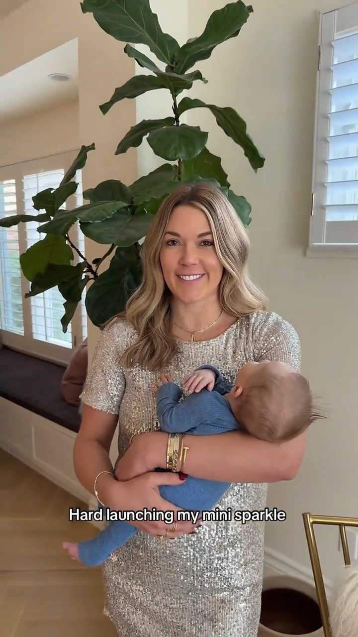 Hard launching my mini sparkle ✨ A sequin shift dress is also perfect for the holiday season!

#LTKParties #LTKHoliday #LTKStyleTip