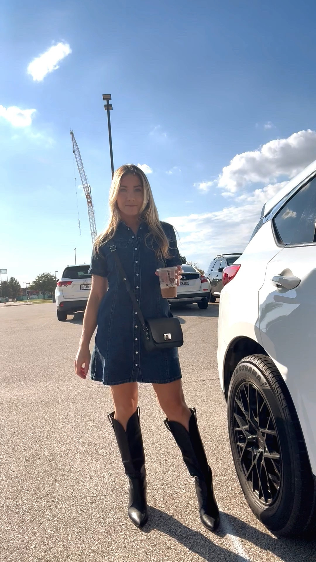 Saturday fit 🖤

Dress: XS (on sale 🚨)
Boots: 8 (Old ASOS - tagged very similars - the lulus one is almost identical!)
Bag: Leather Satchel Co (UK pavilion @ Epcot, FL - tagged similar!)


Denim dress, button down, jean, black western knee high boots, black boot, black bag, small bag, purse, basics, simple outfit, fall outfit, ootd, outfit of the day, mom fit 

#LTKPetite #LTKFindsUnder100 #LTKSaleAlert