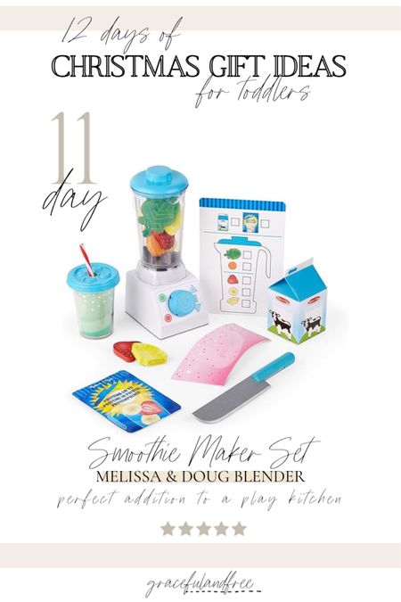 Toddler gift guide! Day 11 of 12 - Melissa & Doug smoothie maker! This is perfect for little ones and a great addition to a play kitchen and play room! 

#LTKkids #LTKGiftGuide #LTKHoliday