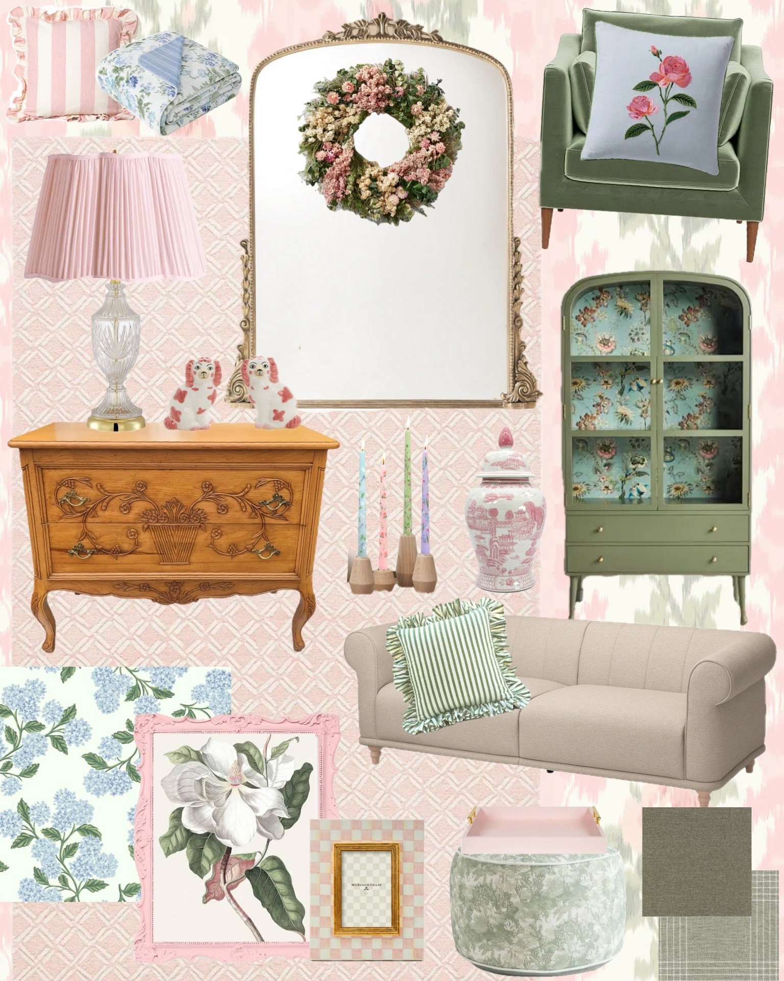 Colorful Pastel Living Room Home Decor 🏡