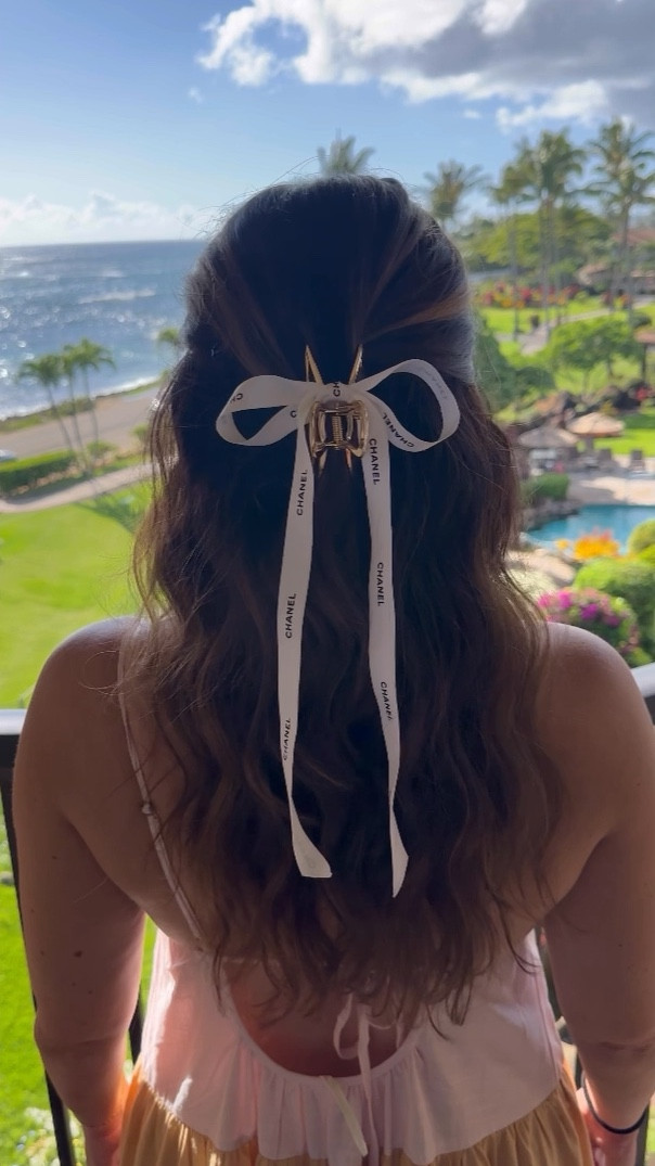 love a little claw clip and bow hair style! So cute for everyday or dress it up with different ribbons for the holidays 

#LTKbeauty #LTKHolidaySale #LTKstyletip