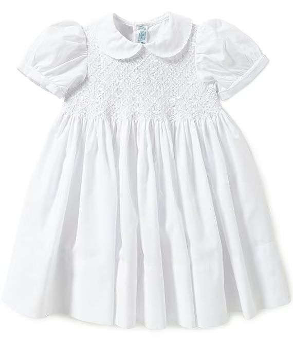 Creations Little Girls 2T-4T Diamond Embroidered Smocked Dress | Dillard's