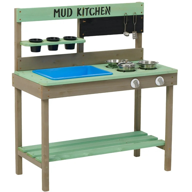 iRerts Kitchen Toys for Boys Girls Kids, Wooden Outdoor Mud Kitchen Kids Kitchen Playset Kids Pla... | Walmart (US)