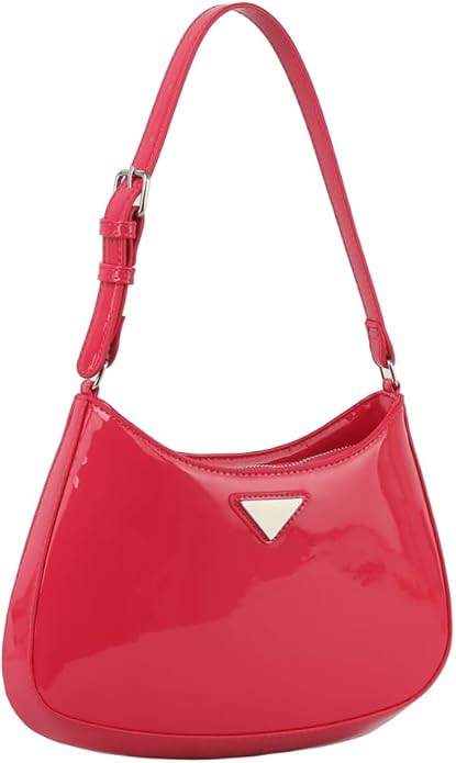 Shiny Patent Hobo Shoulder Bag for Women | Amazon (US)