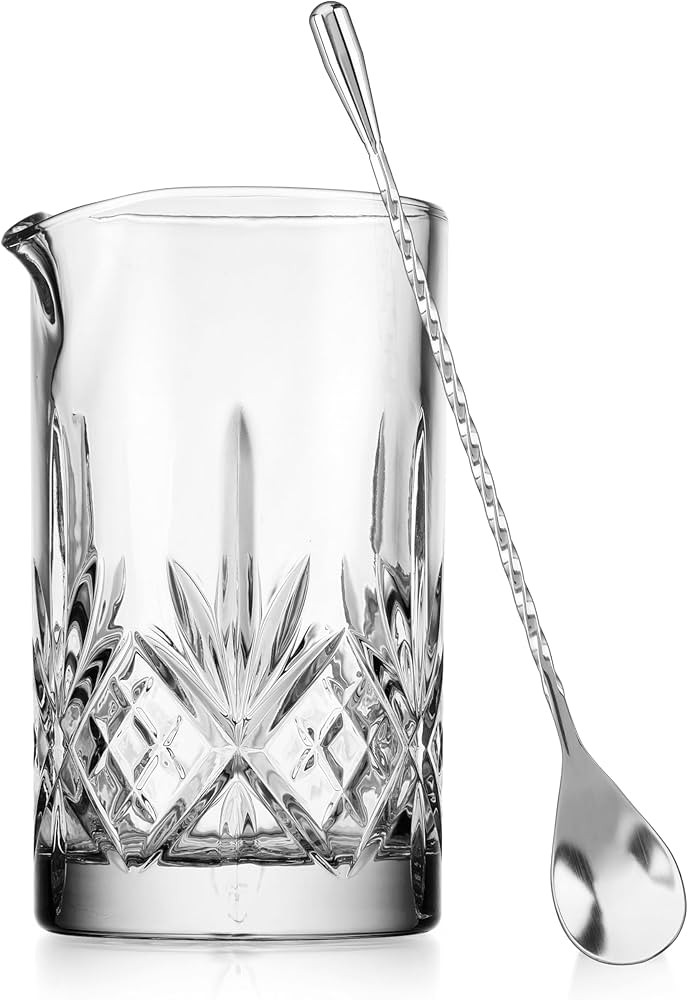 Godinger Cocktail Mixing Glass with Stirrer, Bar Mixing Pitcher for Stirring Cocktails and Drinks... | Amazon (US)