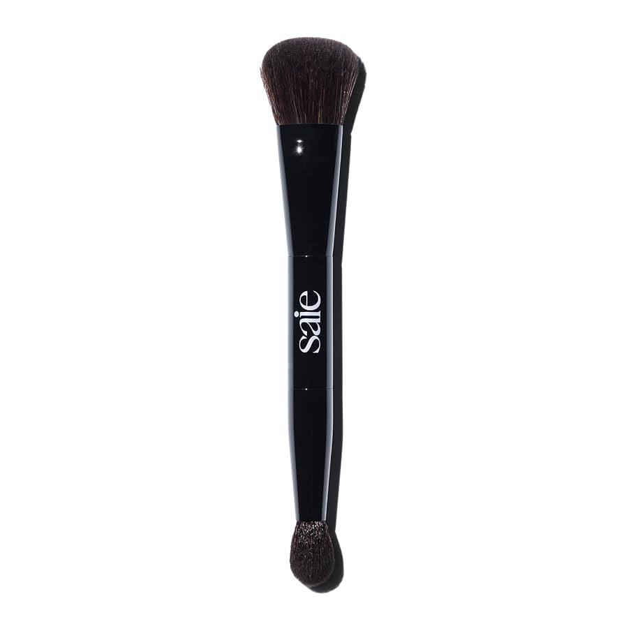 Saie The Double Brush - Multi-Use Dual Ended Makeup Brush To Highlight, Contour and Conceal - Lar... | Amazon (US)