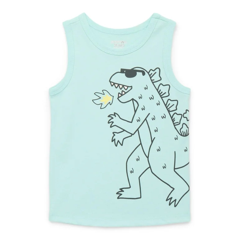 Garanimals Toddler Boys Graphic Jersey Tank Top, Sizes 18M-5T | Walmart (US)