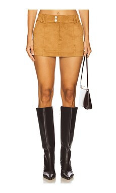 SEVEN WONDERS Monah Mini Skirt in Ochre from Revolve.com | Revolve Clothing (Global)