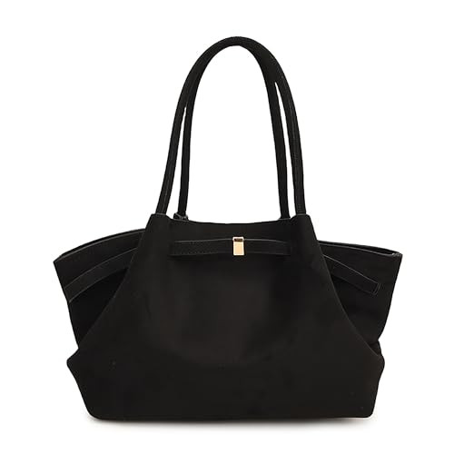 Amazon.com: Makukke Faux Suede Tote Bag for Women, Small Hobo Handbag Women Vintage Shoulder Bag ... | Amazon (US)