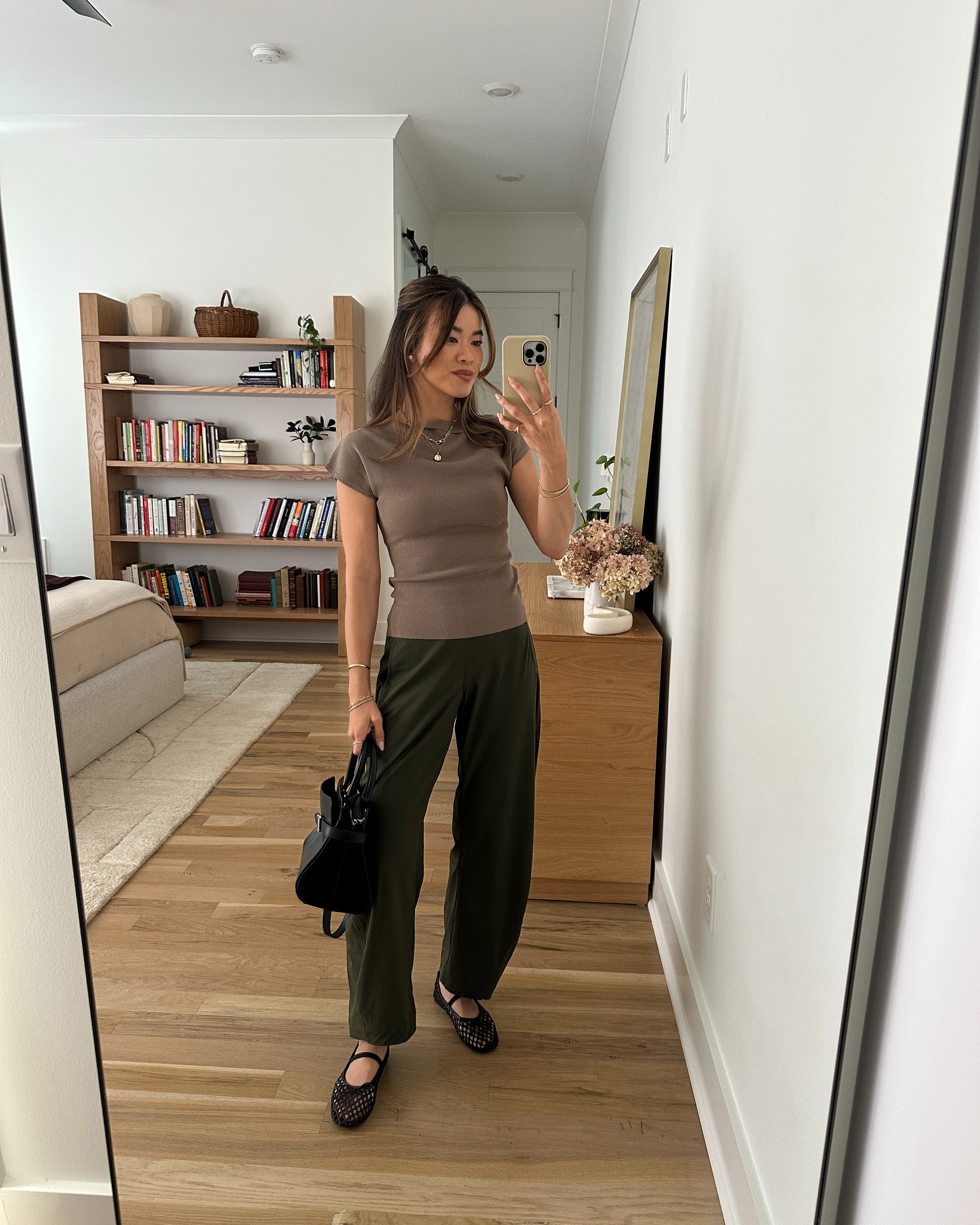 I love these flats for the summer! They go with every outfit.

Sizing info:
-Oak & Fort Asymmetrical off the shoulder cap sleeve sweater (Size XS in Desert Taupe) 
-Ruti The On The Loose Work Pants (Size 0 regular in Verdant) 

black pants, petite pants, black petite pants, fall pants, summer pants, barrel pants, summer outfit, fall outfit, vacation outfit, travel outfit, best petite pants, petite barrel pants, comfy pants, viral barrel pants, summer outfit, workwear outfit, work pants, petite work pants, tan top, work top

#LTKootd #LTKSeasonal #LTKPetite