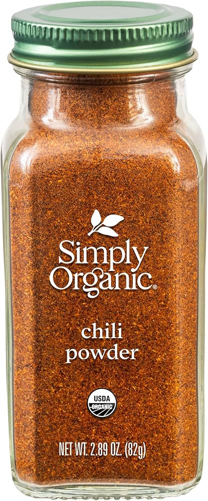 Simply Organic Chili Powder, Certified Organic | 2.89 oz | Amazon (US)