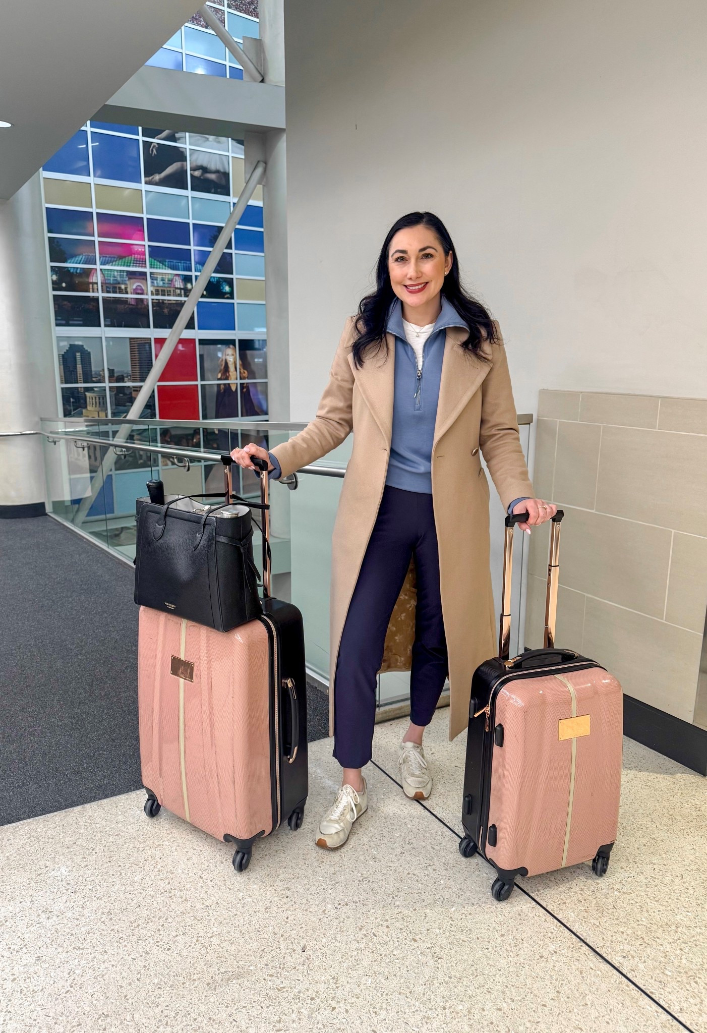 Casual travel outfit 🩵🤎

Camel coat 
Blue pullover sweatshirt 
Navy stretch pants 
White t shirt 

Casual outfit
Everyday outfit 
Airport outfit 

#LTKSeasonal #LTKootd #LTKTravel