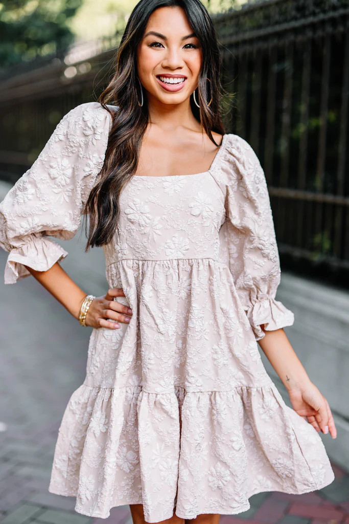 Think It Through Mocha Brown Babydoll Dress | The Mint Julep Boutique