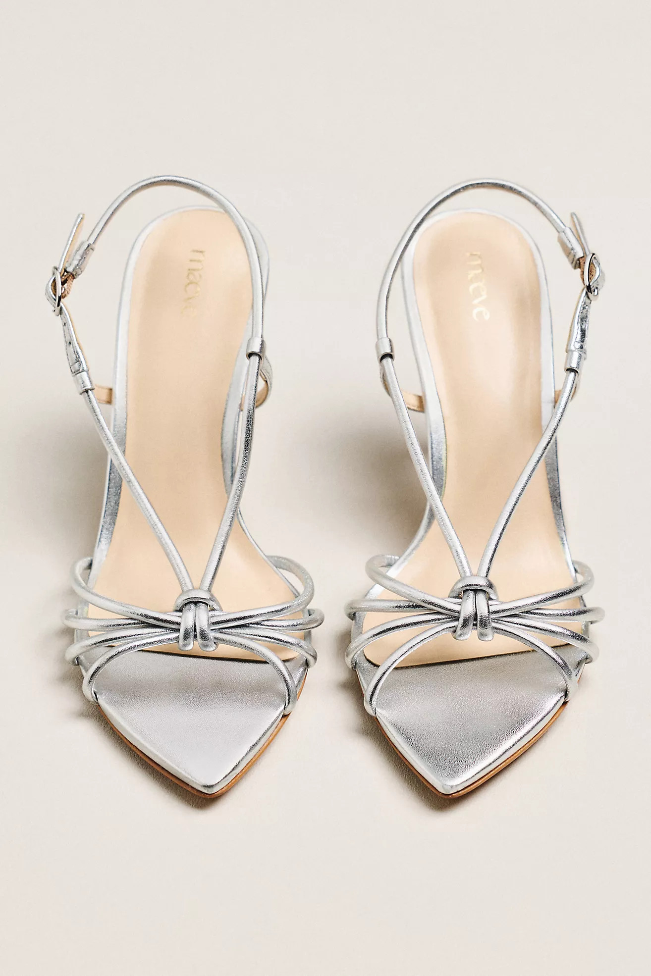 Maeve Strappy Pointed-Toe Heels | Anthropologie (US)