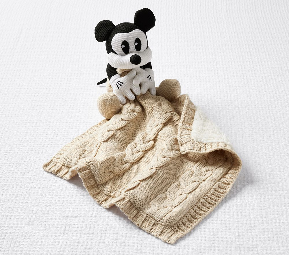 Disney Home x Sanderson Mickey Mouse Sweater Knit Lovey | Pottery Barn Kids