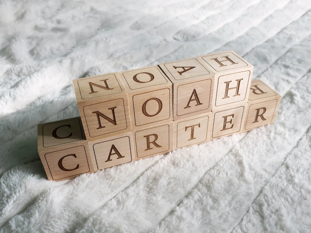 Custom Baby Name Blocks Personalized Baby Name Puzzle - Etsy | Etsy (US)