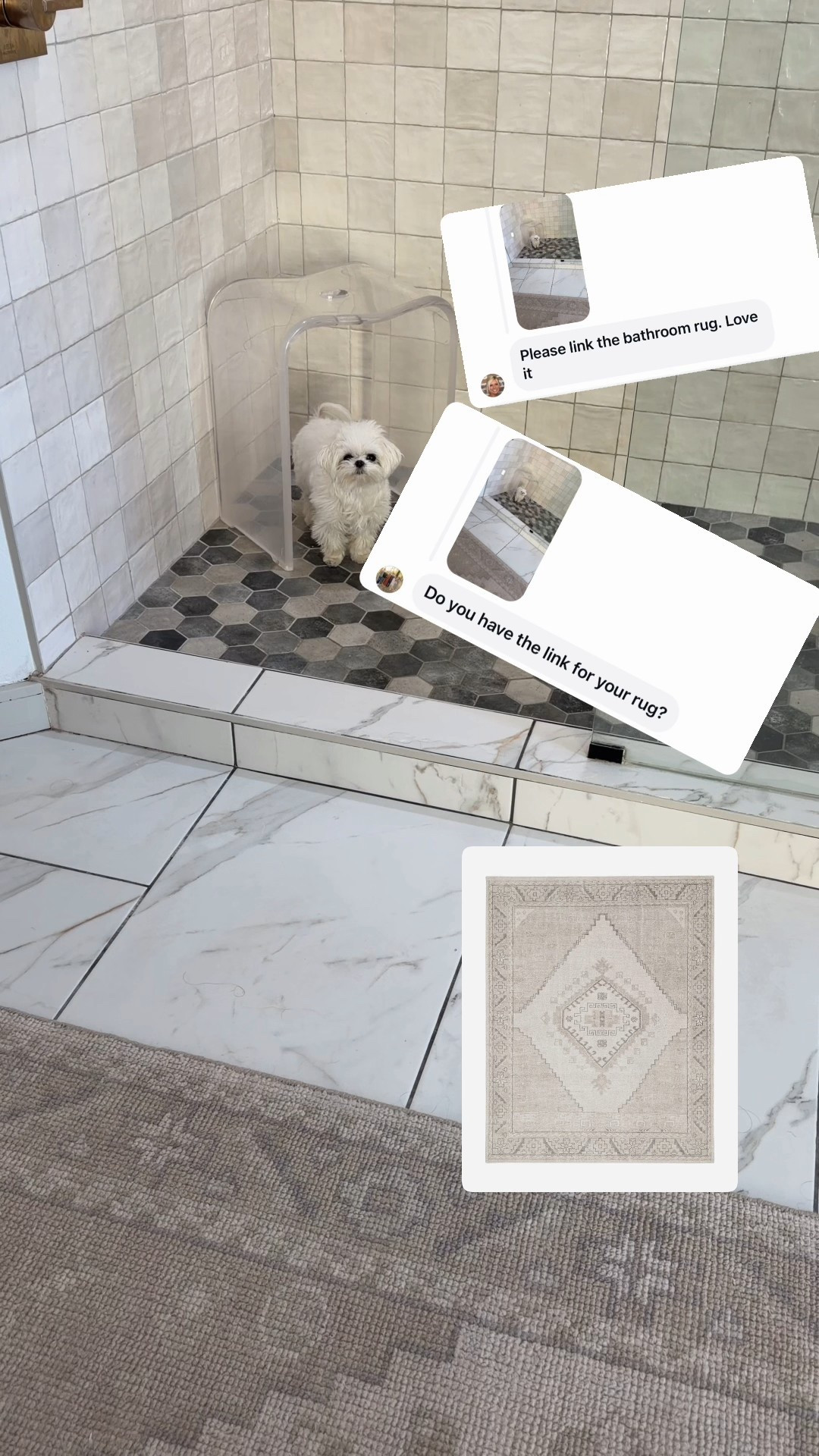 Bathroom rug. It’s truly beautiful 

#LTKHome