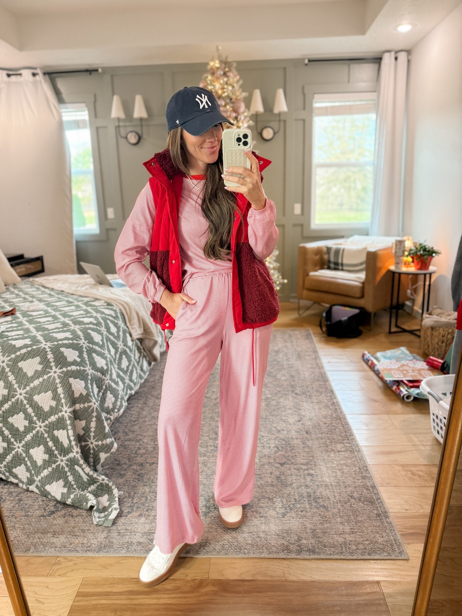 Love this lounge set to wear around the house! Layer with a vest for running errands! Amazon find 

#LTKootd #LTKdayinmylife #LTKmomlife