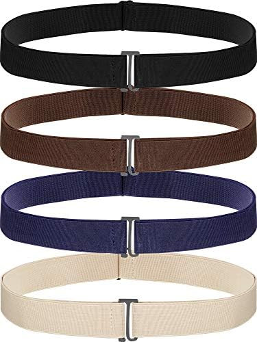 SATINIOR 2/3/4 Pack Women Elastic Stretch Belt Invisible Sweater Shirt Tuck Band with Flat Buckle... | Amazon (US)