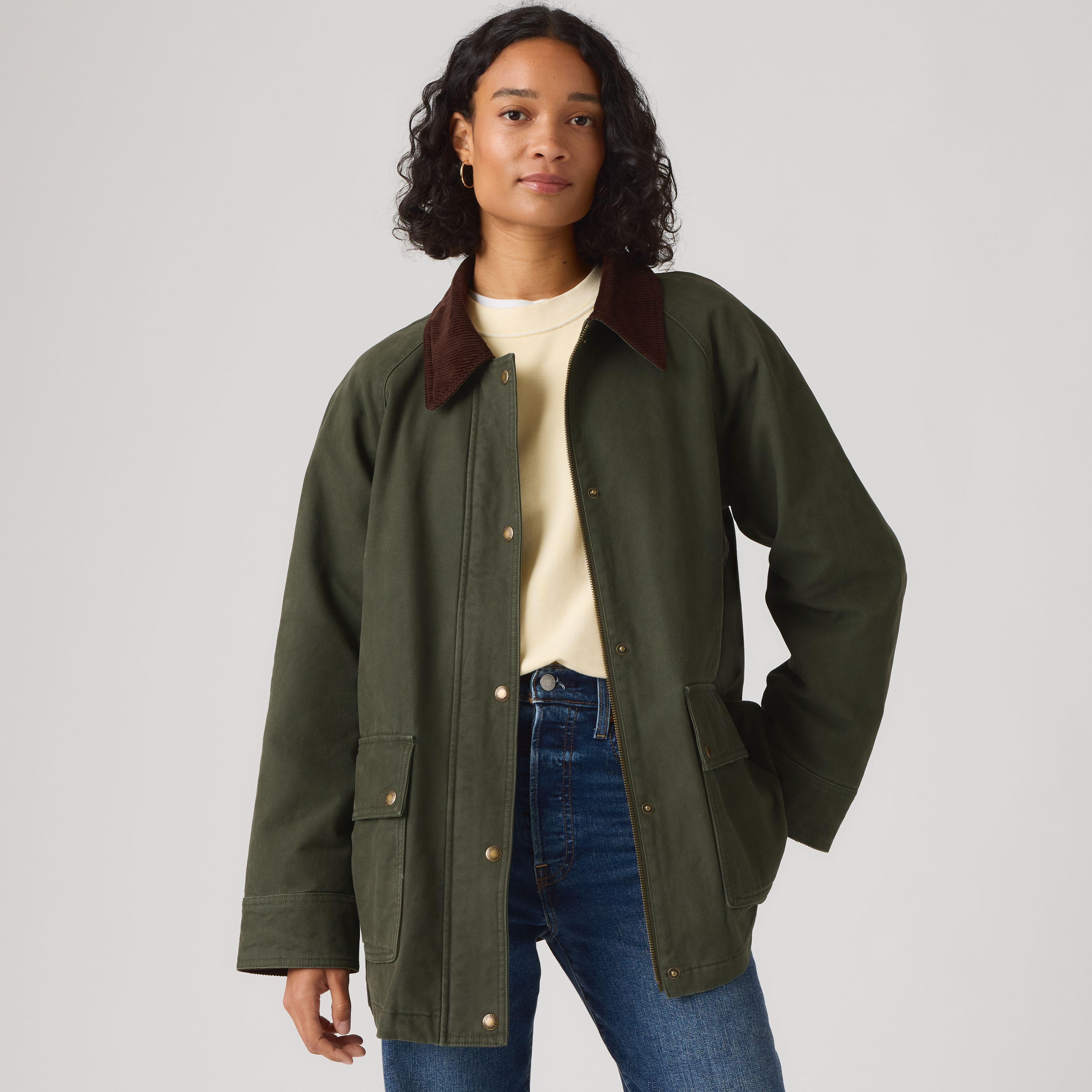 Levi's Midweight Barn Jacket With Snap Closure - Women's S | Levi's US