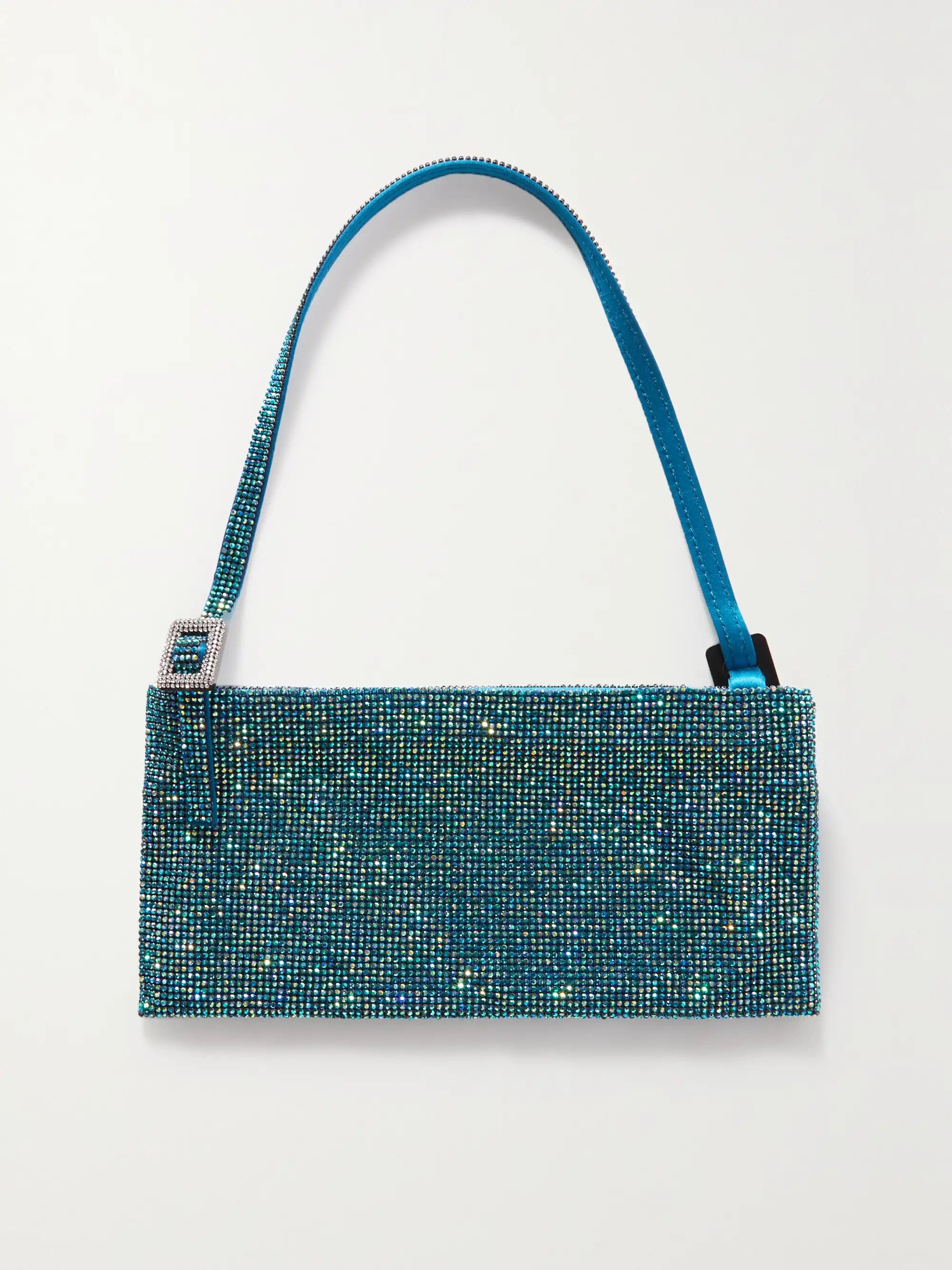 Your Best Friend La Grande crystal-embellished silk-satin shoulder bag | NET-A-PORTER (US)