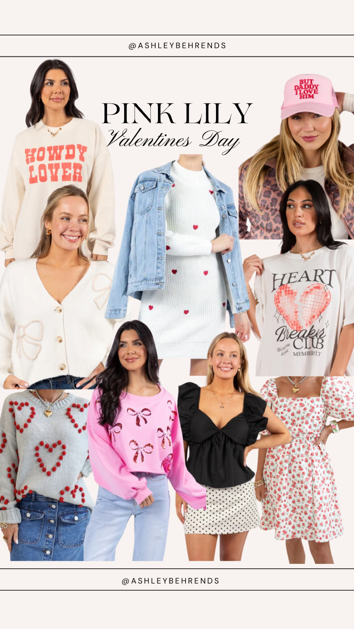 Valentines Day at Pinky Lily 💕🎀🧸

Sweaters // cardigans // crewneck sweatshirt // graphic tee // trucker hat // blouse // sweater dress // hearts // bows 

#LTKSeasonal #LTKSaleAlert #LTKFindsUnder50