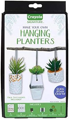 Crayola DIY Hanging Planter Kit, Personalized Planter, Unique Gifts for Mom, 14Pcs | Amazon (US)
