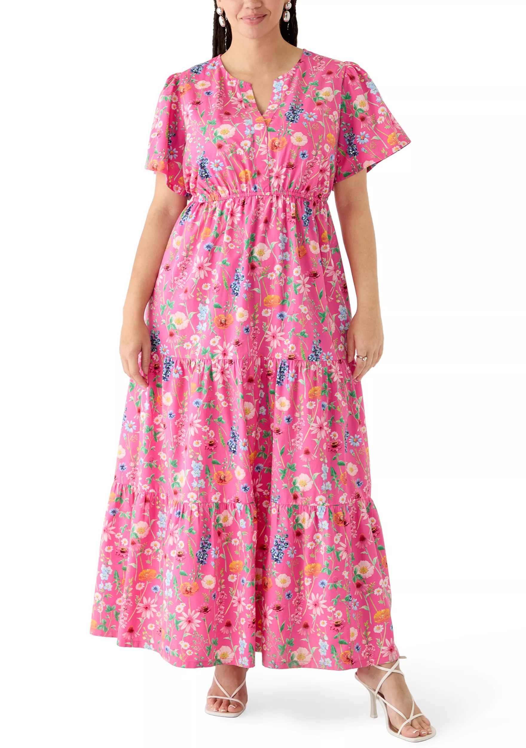 Plus Size Short Sleeve Maxi Dress | Belk