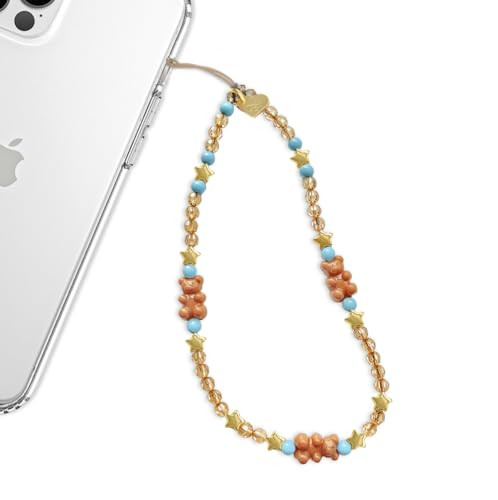 VELVET CAVIAR Phone Charm Wrist Strap - Cute Beaded Cellphone Wristlet - Lanyard Accessory for Women - Fits all Phone Cases including iPhone 15 Pro Max / 14 Pro Max / 13 Pro Max / 12 (Cowboy Teddy) | Amazon (US)