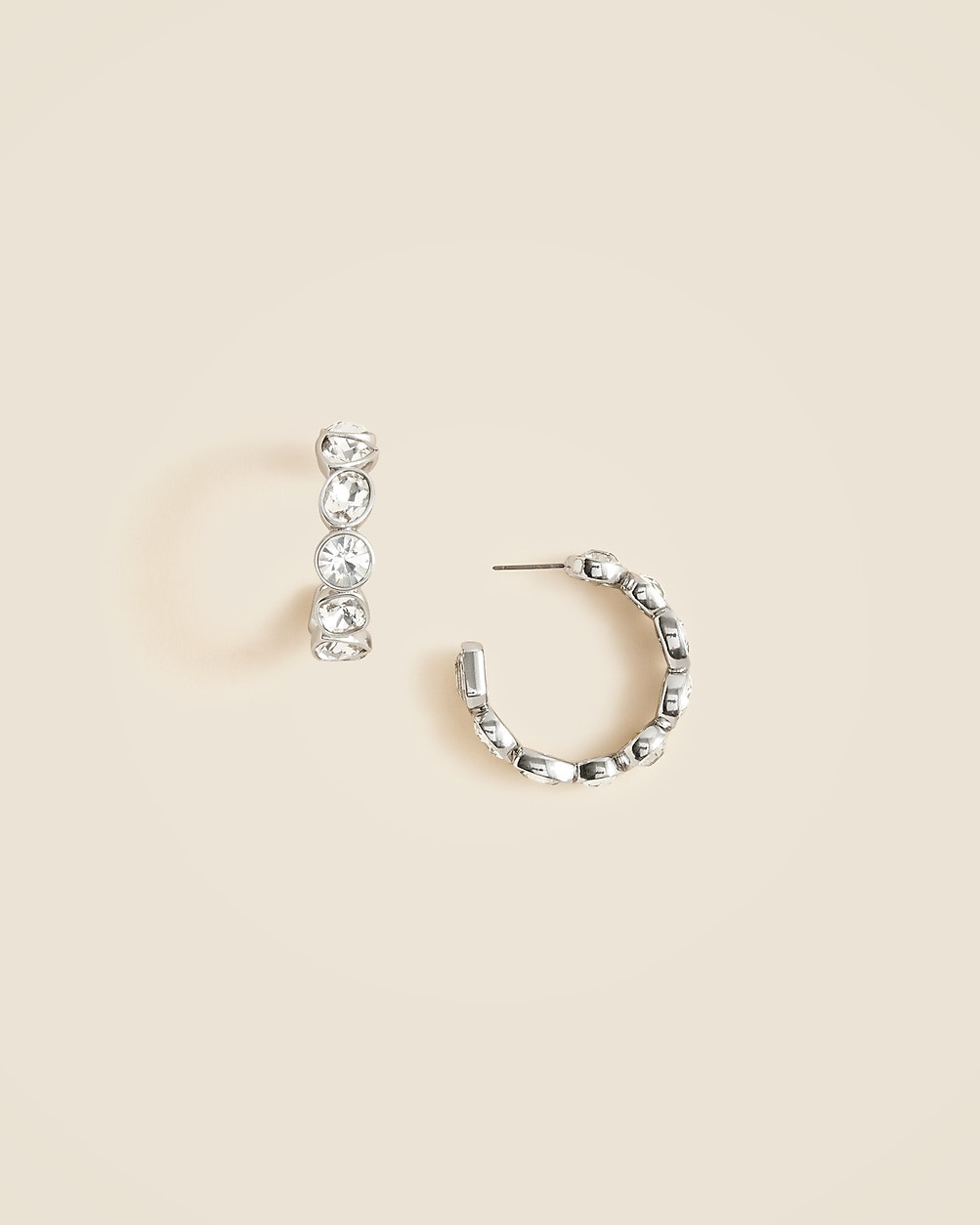 Crystal hoop earrings | J. Crew US