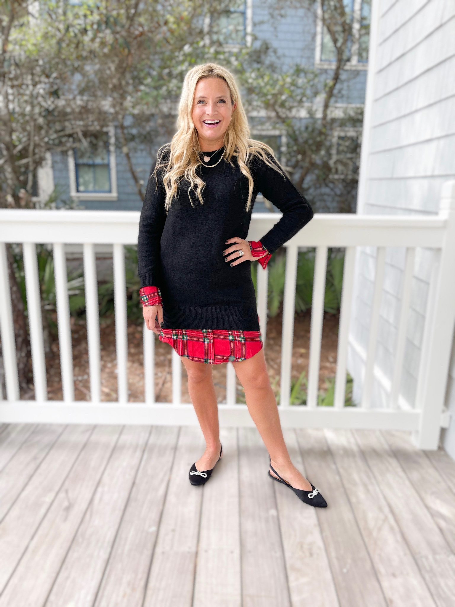Cutest @walmartfashion sweater dress. Wearing an XS. Cute to dress up or dress down  

#LTKunder50 #LTKshoecrush #LTKstyletip
