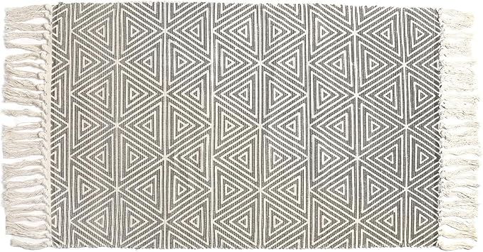 SHACOS Cotton Woven Rug with Tassel 2x3 ft Doormat Throw Rug Floor Mat Washable for Kitchen Bedro... | Amazon (US)