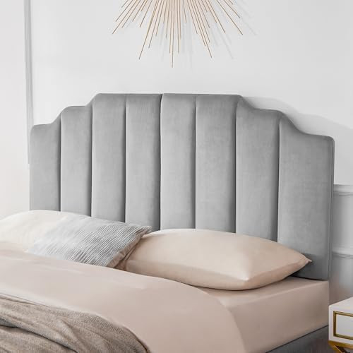 Tufted Headboard, Comfort Velvet Upholstered Headboard, Modern Vertical Channel Design, King Size... | Amazon (US)