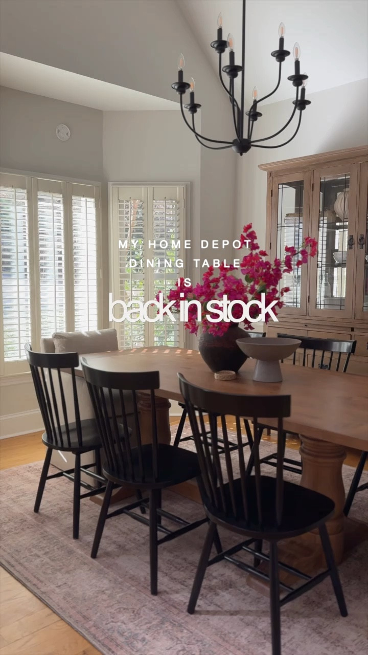 yes, this dining table is from
Home Depot and it is always selling out so run!!! 🤎 🏃‍♀️‍➡🏃🏻‍♀️🏃🏻‍♀️🏃🏻‍♀️