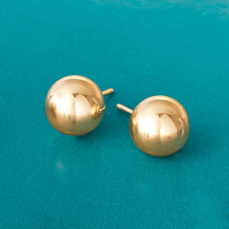 8mm 14kt Yellow Gold Ball Stud Earrings | Ross-Simons