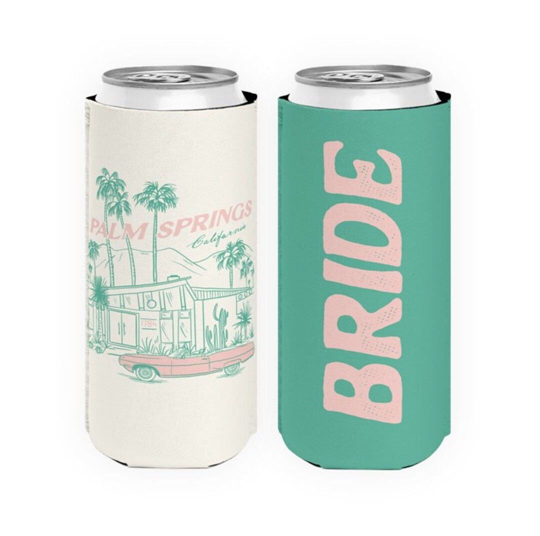Palm Springs Can Cooler, Bachelorette Can Cooler, Bach Favors , Maid of Honor Can Cooler, Desert ... | Etsy (US)