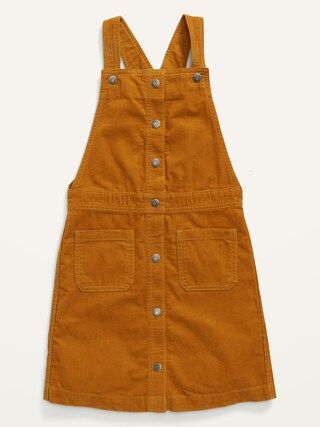 Button-Front Corduroy Skirtall for Girls | Old Navy (US)