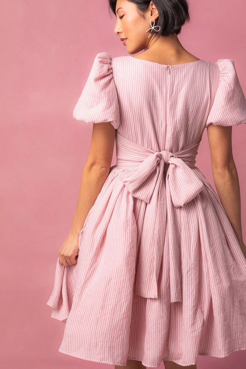 Cupcake Dress in Pink Stripe | Ivy City Co