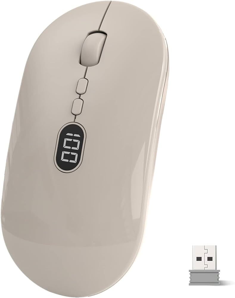 Wireless Office Mouse for Laptop, Rechargeable and Noiseless, Battery Level Visible, Ultra Slim 2... | Amazon (CA)