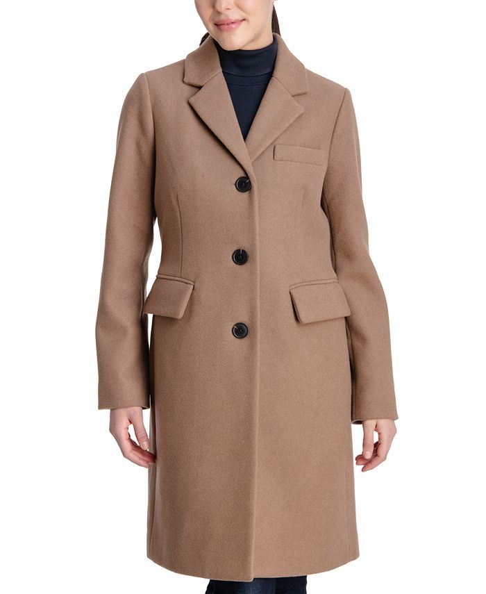 Michael Kors Women's Single-Breasted Walker Coat, Created for Macy's & Reviews - Coats & Jackets ... | Macys (US)