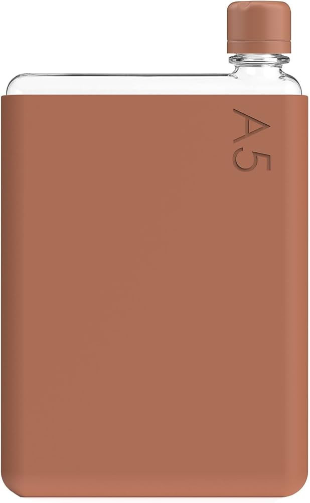 memobottle A5 (Terracotta) Bundle - 25oz (750ml) - Bottle, silicone sleeve & lid |Slim Water Bott... | Amazon (US)