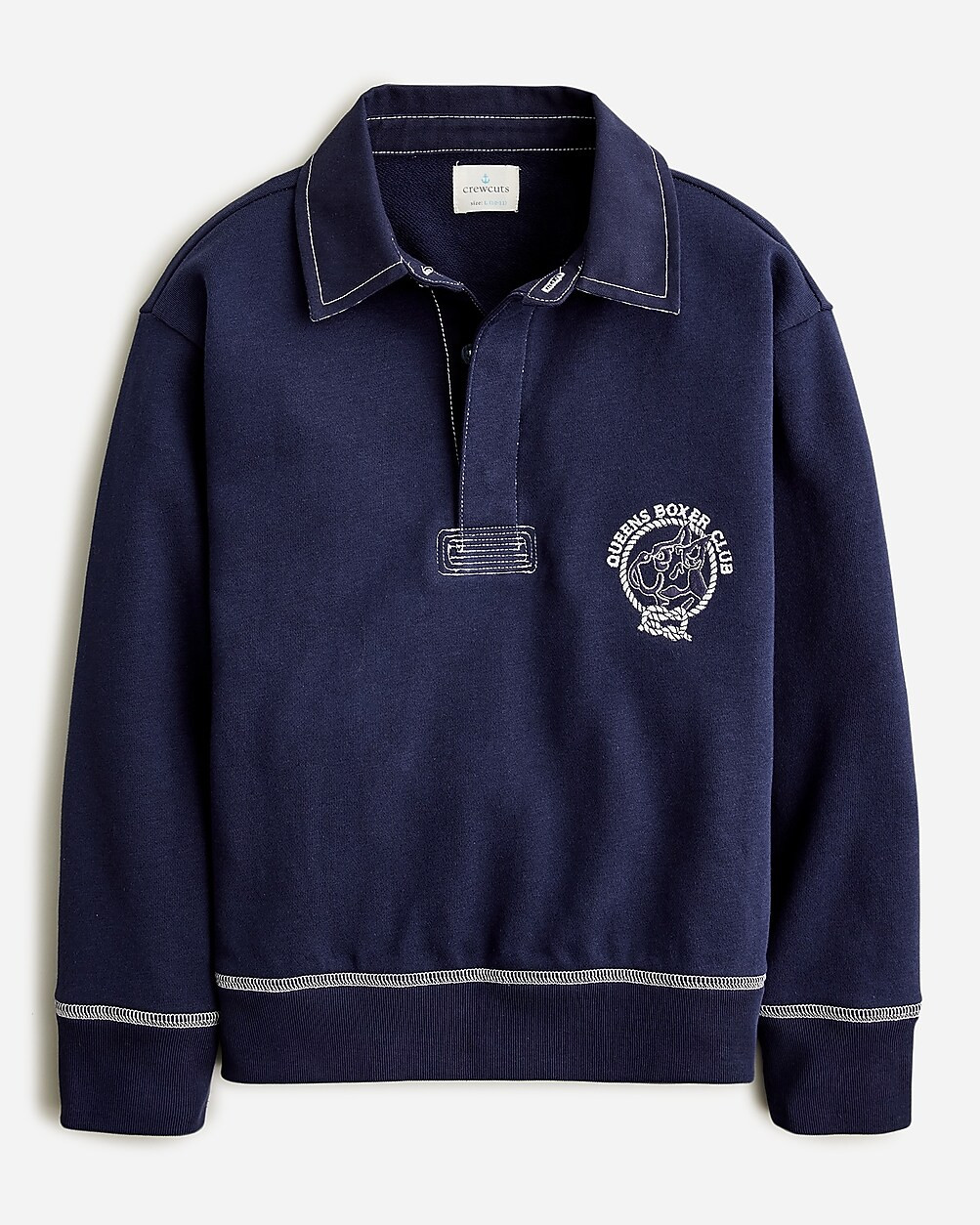 Kids' rugby sweatshirt in beach terry | J. Crew US