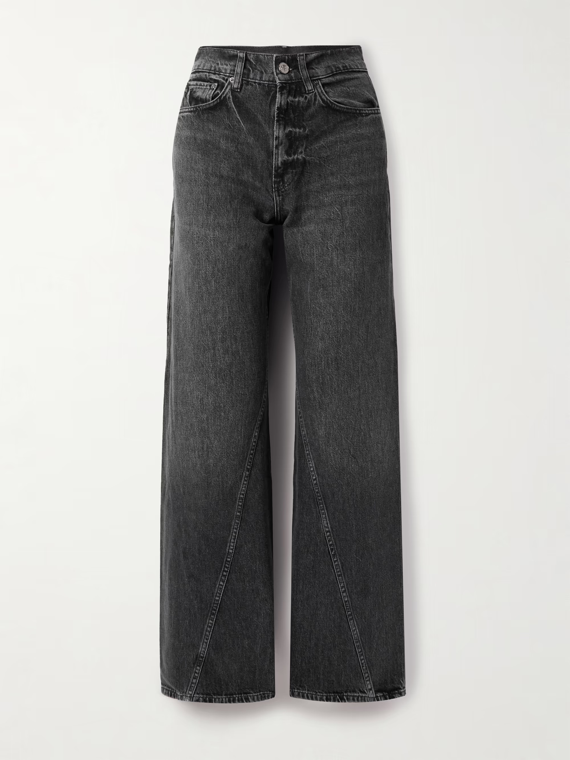 Brie paneled high-rise wide-leg jeans | NET-A-PORTER APAC