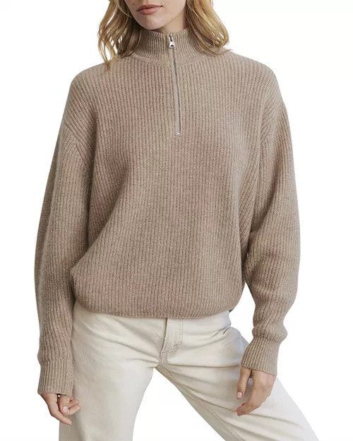 Cashmere Half Zip Sweater | Bloomingdale's (US)