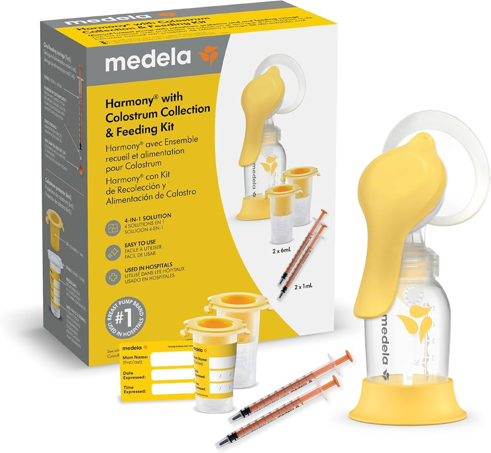 Medela Harmony Manual Breast Pump with Colostrum Collection and Feeding Kit, 4-in-1 Solution, Col... | Amazon (US)