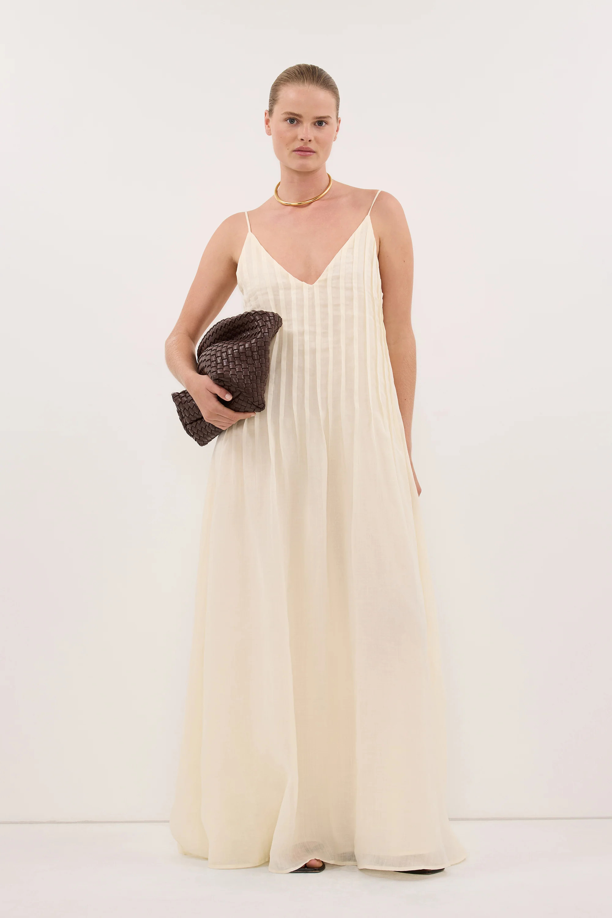 TAHLIA STRAW RAMIE MAXI DRESS | DISSH