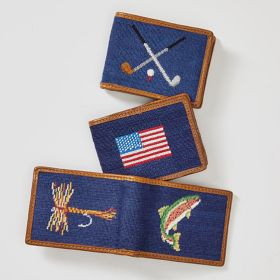 Smathers &amp; Branson Needlepoint Wallet | Mark and Graham