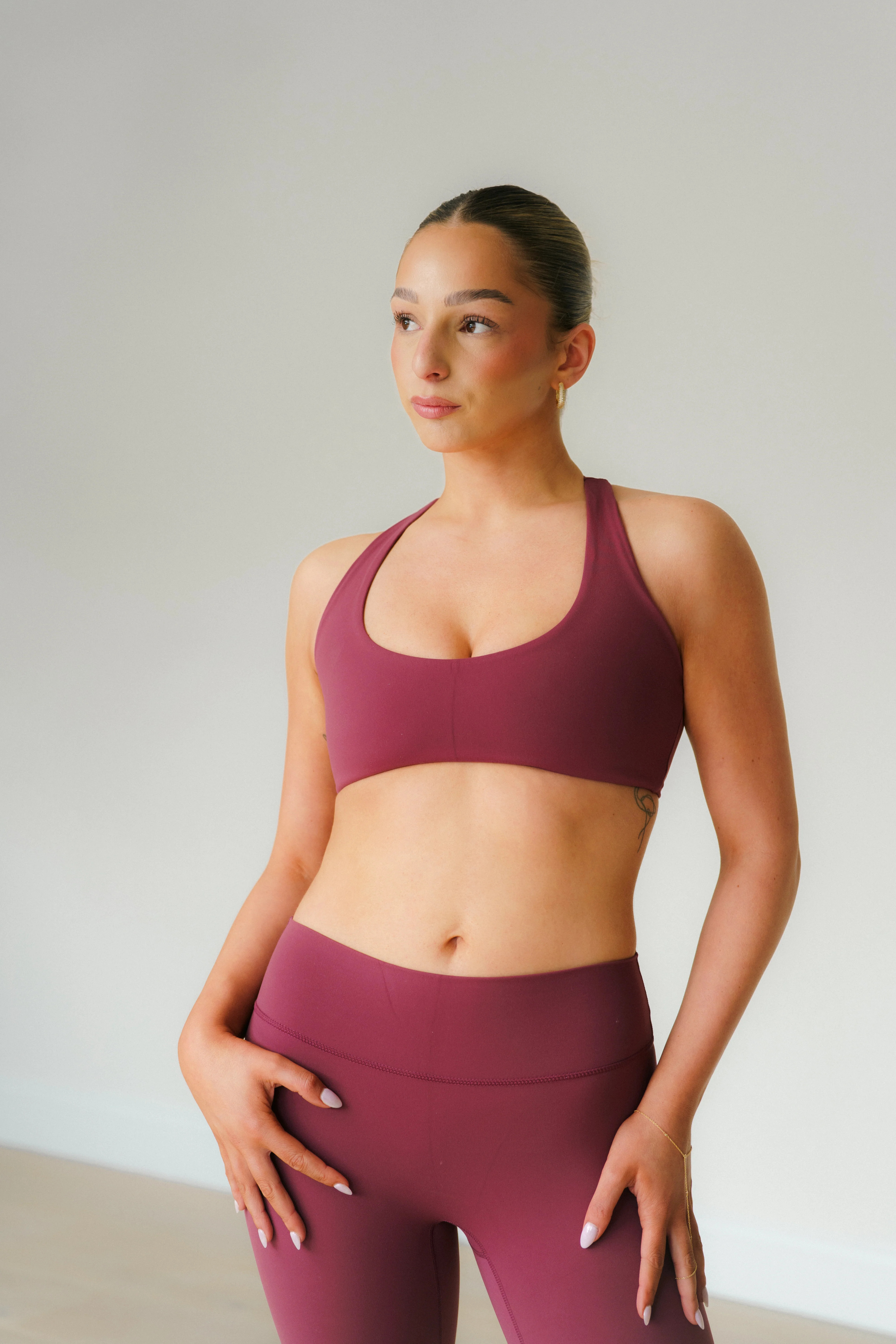 TCC Erin Sports Bra Burgundy / S | Shop The Core Club