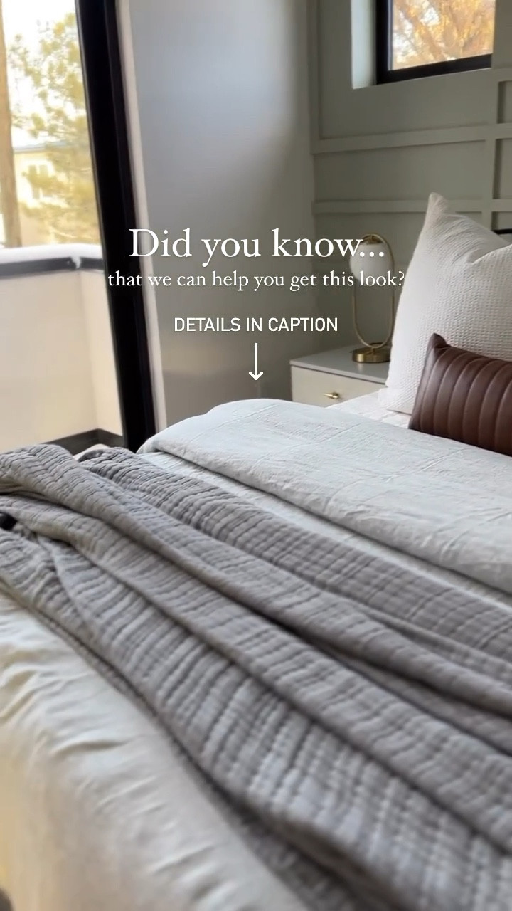 A cozy, neutral bedroom is in your near future! ✨

#bedding #pillows #bedroom #decor #blanket 

#LTKVideo #LTKhome #LTKstyletip